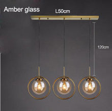 Load image into Gallery viewer, INSPIRA LIFESTYLES - Glass Globe Pendant Light - BEDROOM LIGHT, BEDSIDE LIGHT, BRASS, GLASS, HANGING LIGHT, LIGHT, LIGHT FIXTURE, LIGHTING, LIGHTS, LIVING ROOM LIGHT, MINIMAL, MODERN, PENDANT LIGHT