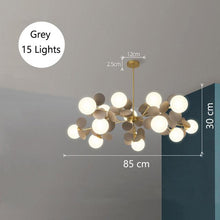 Load image into Gallery viewer, INSPIRA LIFESTYLES - Pop-Art Monochrome Chandelier - CHANDELIER, GLASS GLOBE CHANDELIER, GLOBE CHANDELIER, GLOBE LIGHT, LIGHT, LIGHT FIXTURE, LIGHTING, MODERN CHANDELIER, MODERN CHANDLIER, MODERN PENDANT, PENDANT, POP ART, SPUTNIK CHANDELIER