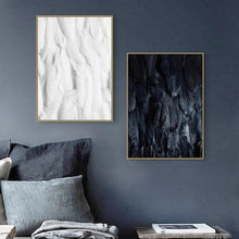 Load image into Gallery viewer, INSPIRA LIFESTYLES - Plume Photo Series - ABSTRACT ART, ABSTRACT PHOTOGRAPHY, ART FOR WALLS, B&W PHOTO, BLACK & WHITE PHOTOGRAPHY, BLACK AND WHITE ART, CANVAS ART, CANVAS PRINTS, FEATHER PHOTOGRAPHY, FEATHER PHOTOS, MINIMALIST PHOTOGRAPHY, MODERN ART, MODERN PHOTOGRAPHY, PHOTOGRAPHIC SERIES, PHOTOGRAPHY, WALL ART, WINGS PHOTOGRAPHY