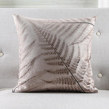 Load image into Gallery viewer, INSPIRA LIFESTYLES - Foliage Linen Cotton Blend Pillow - ACCENT PILLOW, ACCESSORIES, BED PILLOW, CHAIR PILLOW, COTTON, DECORATIVE PILLOW, FERNS, FOLIAGE, HOME ACCESSORIES, LEAVES, LINEN, PILLOW, SOFA PILLOW, SOFTGOODS