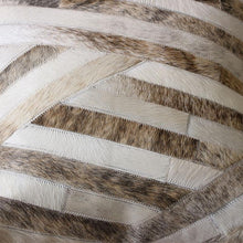 Load image into Gallery viewer, INSPIRA LIFESTYLES - Crossover Cowhide Pillow - ACCENT PILLOW, ACCESSORIES, CUSHION, DECORATIVE PILLOW, HOME DECOR, LEATHER, PILLOW, SOFTGOODS, THROW PILLOW