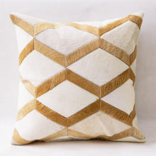 Load image into Gallery viewer, INSPIRA LIFESTYLES - Diamond Cowhide Pillow - ACCENT PILLOW, ACCESSORIES, CUSHION, DECORATIVE PILLOW, HOME DECOR, LEATHER, PILLOW, SOFTGOODS, THROW PILLOW