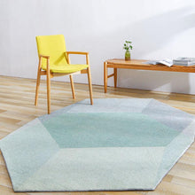 Load image into Gallery viewer, INSPIRA LIFESTYLES - Geometric Green Diamond Area Rug - ACCENT RUG, AREA RUG, BEDROOM CARPET, BEDROOM RUG, DINING ROOM CARPET, DINING ROOM RUG, FLOOR MAT, HOTEL CARPET, LIVING ROOM CARPET, LIVING ROOM RUG, MODERN RUG, PILE CARPET, POLYESTER RUG, RUG, RUGS, WOVEN RUG