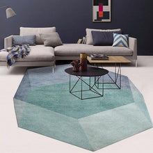 Load image into Gallery viewer, INSPIRA LIFESTYLES - Geometric Green Diamond Area Rug - ACCENT RUG, AREA RUG, BEDROOM CARPET, BEDROOM RUG, DINING ROOM CARPET, DINING ROOM RUG, FLOOR MAT, HOTEL CARPET, LIVING ROOM CARPET, LIVING ROOM RUG, MODERN RUG, PILE CARPET, POLYESTER RUG, RUG, RUGS, WOVEN RUG