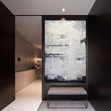 Load image into Gallery viewer, INSPIRA LIFESTYLES - Mondo Abstract Oil Painting - ART, CANVAS ART, CONTEMPORARY ART, FRAMED ART, GRAY TEXTURED PAINTING, HANGING ART, LARGE PAINTING, LARGE SCALE ART, MODERN ART, NEUTRAL PAINTING, OIL PAINTING, PAINTING, UNFRAMED ART, WALL ART