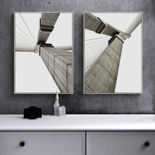 Load image into Gallery viewer, INSPIRA LIFESTYLES - Brygga Photo Series - ABSTRACT ART, ABSTRACT PHOTOGRAPHY, ARCHITECTURAL PHOTOGRAPHY, ART FOR WALLS, B&W PHOTO, BLACK & WHITE PHOTOGRAPHY, BLACK AND WHITE ART, BRIDGE PHOTOS, CANVAS ART, CANVAS PRINTS, MINIMALIST PHOTOGRAPHY, MODERN ARCHITECTURE PHOTOGRAPHY, MODERN ART, MODERN PHOTOGRAPHY, PHOTOGRAPHIC SERIES, PHOTOGRAPHY, WALL ART