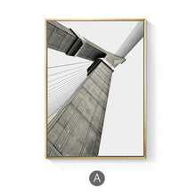 Load image into Gallery viewer, INSPIRA LIFESTYLES - Brygga Photo Series - ABSTRACT ART, ABSTRACT PHOTOGRAPHY, ARCHITECTURAL PHOTOGRAPHY, ART FOR WALLS, B&W PHOTO, BLACK & WHITE PHOTOGRAPHY, BLACK AND WHITE ART, BRIDGE PHOTOS, CANVAS ART, CANVAS PRINTS, MINIMALIST PHOTOGRAPHY, MODERN ARCHITECTURE PHOTOGRAPHY, MODERN ART, MODERN PHOTOGRAPHY, PHOTOGRAPHIC SERIES, PHOTOGRAPHY, WALL ART