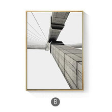 Load image into Gallery viewer, INSPIRA LIFESTYLES - Brygga Photo Series - ABSTRACT ART, ABSTRACT PHOTOGRAPHY, ARCHITECTURAL PHOTOGRAPHY, ART FOR WALLS, B&W PHOTO, BLACK & WHITE PHOTOGRAPHY, BLACK AND WHITE ART, BRIDGE PHOTOS, CANVAS ART, CANVAS PRINTS, MINIMALIST PHOTOGRAPHY, MODERN ARCHITECTURE PHOTOGRAPHY, MODERN ART, MODERN PHOTOGRAPHY, PHOTOGRAPHIC SERIES, PHOTOGRAPHY, WALL ART