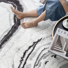 Load image into Gallery viewer, INSPIRA LIFESTYLES - White Marble Large Area Rug - ABSTRACT RUG, ACCENT RUG, ACRYLIC RUG, AREA RUG, BEDROOM CARPET, CARPET, DINING ROOM CARPET, FLOOR COVERING, FLOOR MAT, HOTEL CARPET, LIVING ROOM CARPET, MARBLE, MODERN RUG, PILE CARPET, RECTANGLE AREA RUG, RUG, RUGS, WOVEN RUG