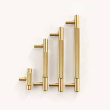 Load image into Gallery viewer, INSPIRA LIFESTYLES - Reed II Knob & Pull Handles - BATHROOM HARDWARE, BRASS HARDWARE, CABINET HARDWARE, CABINET PULL, CLOSET PULL, DOOR PULL, DOOR PULLS, DRAWER PULL, DRAWER PULLS, FURNITURE HANDLES, FURNITURE KNOBS, FURNITURE PULL, HARDWARE, KITCHEN HARDWARE, KNOBS, MODERN HARDWARE, PULLS, WARDROBE HARDWARE