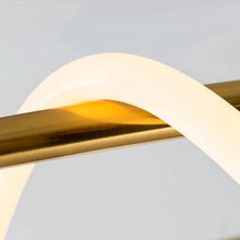 Load image into Gallery viewer, INSPIRA LIFESTYLES - Linear Rope Chandelier - ACCENT LIGHT, LED, LED CHANDELIER, LED LIGHT, LED ROPE CHANDELIER, LIGHT, LIGHT FIXTURE, LIGHTING, LIGHTS, MINIMALIST LIGHT, MODERN CHANDELIER, MODERN PENDANT LIGHT, SCULPTURAL LIGHT, SIMPLE DESIGN