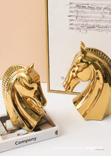 Load image into Gallery viewer, Golden Horse Sculptures

