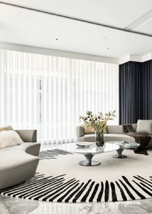 Iris Round Area Rug | Modern Nordic Circular Area Rug | Inspira ...