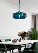 Load image into Gallery viewer, Azura Blue Glass Pendant
