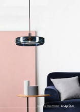 Load image into Gallery viewer, Azura Blue Glass Pendant
