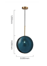 Load image into Gallery viewer, Azura Blue Glass Pendant
