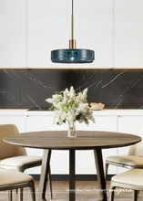 Load image into Gallery viewer, Azura Blue Glass Pendant
