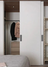 Load image into Gallery viewer, INSPIRA LIFESTYLES | Aero Flush Pull Handles, flush-mounted pull handles, minimalist cabinet hardware, zinc alloy drawer pulls, push-flap mechanism, contemporary kitchen handles, hidden installation hardware, modern wardrobe pulls, space-saving cabinet handles, sleek bathroom hardware, matte black, brushed gold, grey finishes, seamless design, durable drawer pulls, modern interior design, streamlined aesthetics, embedded cabinet pulls, touch-to-open handles
