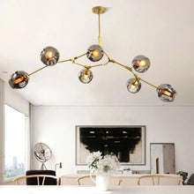 Load image into Gallery viewer, INSPIRA LIFESTYLES - Arbre Glass Chandelier, Sculptural Light, Kitchen Light, Dining Room Light, Bedroom Light, Living Room Light, Hotel Light, Restaurant Light, Hotel Light, Casino Light, Sputnik Chandelier, Modern Chandelier, Metal Chandelier, Minimalist Pendant, Glass Globe Chandelier, Designer Chandelier, Designer Light, LED Chandelier, Sculptural Chandelier, Abstract Art Light, Abstract Branch Chandelier, Modern Branch Chandelier, Bubble Chandelier, Glass Ball Chandelier, Accent Lighting
