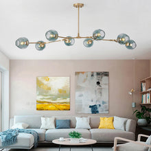 Load image into Gallery viewer, INSPIRA LIFESTYLES - Arbre Glass Chandelier, Sculptural Light, Kitchen Light, Dining Room Light, Bedroom Light, Living Room Light, Hotel Light, Restaurant Light, Hotel Light, Casino Light, Sputnik Chandelier, Modern Chandelier, Metal Chandelier, Minimalist Pendant, Glass Globe Chandelier, Designer Chandelier, Designer Light, LED Chandelier, Sculptural Chandelier, Abstract Art Light, Abstract Branch Chandelier, Modern Branch Chandelier, Bubble Chandelier, Glass Ball Chandelier, Accent Lighting
