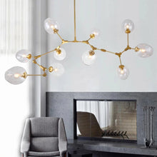 Load image into Gallery viewer, INSPIRA LIFESTYLES - Arbre Glass Chandelier, Sculptural Light, Kitchen Light, Dining Room Light, Bedroom Light, Living Room Light, Hotel Light, Restaurant Light, Hotel Light, Casino Light, Sputnik Chandelier, Modern Chandelier, Metal Chandelier, Minimalist Pendant, Glass Globe Chandelier, Designer Chandelier, Designer Light, LED Chandelier, Sculptural Chandelier, Abstract Art Light, Abstract Branch Chandelier, Modern Branch Chandelier, Bubble Chandelier, Glass Ball Chandelier, Accent Lighting
