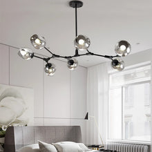 Load image into Gallery viewer, INSPIRA LIFESTYLES - Arbre Glass Chandelier, Sculptural Light, Kitchen Light, Dining Room Light, Bedroom Light, Living Room Light, Hotel Light, Restaurant Light, Hotel Light, Casino Light, Sputnik Chandelier, Modern Chandelier, Metal Chandelier, Minimalist Pendant, Glass Globe Chandelier, Designer Chandelier, Designer Light, LED Chandelier, Sculptural Chandelier, Abstract Art Light, Abstract Branch Chandelier, Modern Branch Chandelier, Bubble Chandelier, Glass Ball Chandelier, Accent Lighting
