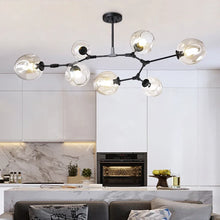 Load image into Gallery viewer, INSPIRA LIFESTYLES - Arbre Glass Chandelier, Sculptural Light, Kitchen Light, Dining Room Light, Bedroom Light, Living Room Light, Hotel Light, Restaurant Light, Hotel Light, Casino Light, Sputnik Chandelier, Modern Chandelier, Metal Chandelier, Minimalist Pendant, Glass Globe Chandelier, Designer Chandelier, Designer Light, LED Chandelier, Sculptural Chandelier, Abstract Art Light, Abstract Branch Chandelier, Modern Branch Chandelier, Bubble Chandelier, Glass Ball Chandelier, Accent Lighting
