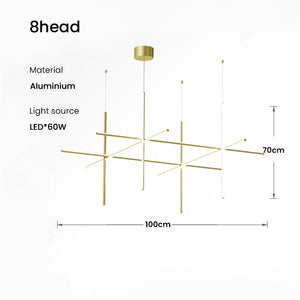 Astralis Geometric LED Chandelier – Modern Statement Lighting for High ...