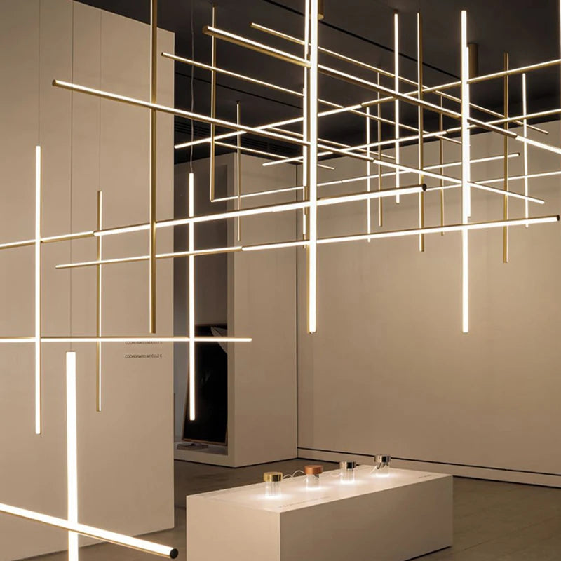 Astralis Geometric LED Chandelier – Modern Statement Lighting for High ...