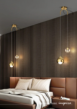 Load image into Gallery viewer, INSPIRA LIFESTYLES - Borello Modern Pendant, Luxury Crystal LED Chandelier, Double Head Chandelier, Long Line Hanging Lamp, Home Decor Lighting, Restaurant Chandelier, Bar Pendant Lights, Bedroom Pendant Lamp, Crystal Pendant Light, LED Hanging Lamp, Modern Chandelier, Elegant Crystal Lighting, Decorative Chandelier, Energy-Efficient LED Chandelier, Luxury Pendant Lamp, High-Quality Chandelier, Sophisticated Lighting Fixture
