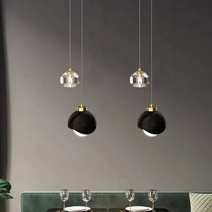 INSPIRA LIFESTYLES - Borello Modern Pendant, Luxury Crystal LED Chandelier, Double Head Chandelier, Long Line Hanging Lamp, Home Decor Lighting, Restaurant Chandelier, Bar Pendant Lights, Bedroom Pendant Lamp, Crystal Pendant Light, LED Hanging Lamp, Modern Chandelier, Elegant Crystal Lighting, Decorative Chandelier, Energy-Efficient LED Chandelier, Luxury Pendant Lamp, High-Quality Chandelier, Sophisticated Lighting Fixture