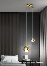 Load image into Gallery viewer, INSPIRA LIFESTYLES - Borello Modern Pendant, Luxury Crystal LED Chandelier, Double Head Chandelier, Long Line Hanging Lamp, Home Decor Lighting, Restaurant Chandelier, Bar Pendant Lights, Bedroom Pendant Lamp, Crystal Pendant Light, LED Hanging Lamp, Modern Chandelier, Elegant Crystal Lighting, Decorative Chandelier, Energy-Efficient LED Chandelier, Luxury Pendant Lamp, High-Quality Chandelier, Sophisticated Lighting Fixture
