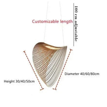 Load image into Gallery viewer, INSPIRA LIFESTYLES | Cascade Wood Chandelier, sculptural pendant light, layered wood lighting, birch wood chandelier, black wood pendant, modern wood chandelier, minimalist lighting, Japandi pendant light, organic form lighting, dining room chandelier, kitchen island pendant, hospitality lighting, contemporary ceiling light
