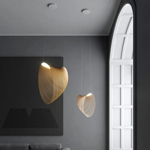 INSPIRA LIFESTYLES | Cascade Wood Chandelier, sculptural pendant light, layered wood lighting, birch wood chandelier, black wood pendant, modern wood chandelier, minimalist lighting, Japandi pendant light, organic form lighting, dining room chandelier, kitchen island pendant, hospitality lighting, contemporary ceiling light
