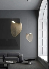 Load image into Gallery viewer, INSPIRA LIFESTYLES | Cascade Wood Chandelier, sculptural pendant light, layered wood lighting, birch wood chandelier, black wood pendant, modern wood chandelier, minimalist lighting, Japandi pendant light, organic form lighting, dining room chandelier, kitchen island pendant, hospitality lighting, contemporary ceiling light
