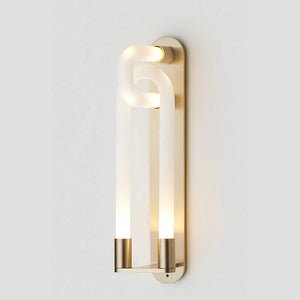 Inspira Lifestyles | Figaro Wall Sconce – Sculptural LED wall light with interlocking link design in brushed gold or matte black for modern and classic interiors