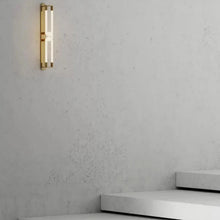 Load image into Gallery viewer, Inspira Lifestyles | Figaro Wall Sconce – Sculptural LED wall light with interlocking link design in brushed gold or matte black for modern and classic interiors
