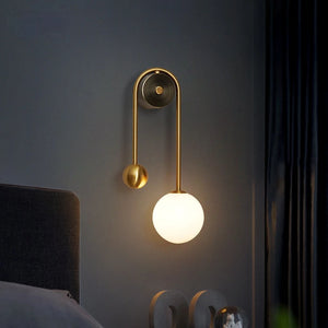 INSPIRA LIFESTYLES - Gentry Wall Sconce, WALL SCONCE, WALL LIGHT, WALL LAMP, Elegant Modern Glass Ball Wall Lamp, Contemporary Glass Ball Sconce, Modern Wall Lighting Fixture, Stylish Glass Ball Wall Light, Gold Finish Wall Lamp, LED Glass Ball Light, Luxury Wall Sconce, Modern Home Wall Lamp, Elegant Glass Ball Lighting, Chic Wall Light Fixture, Designer Wall Lamp, Sophisticated Glass Ball Lamp