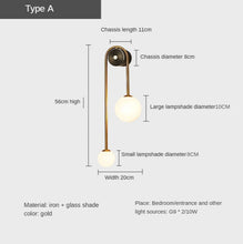 Load image into Gallery viewer, INSPIRA LIFESTYLES - Gentry Wall Sconce, WALL SCONCE, WALL LIGHT, WALL LAMP, Elegant Modern Glass Ball Wall Lamp, Contemporary Glass Ball Sconce, Modern Wall Lighting Fixture, Stylish Glass Ball Wall Light, Gold Finish Wall Lamp, LED Glass Ball Light, Luxury Wall Sconce, Modern Home Wall Lamp, Elegant Glass Ball Lighting, Chic Wall Light Fixture, Designer Wall Lamp, Sophisticated Glass Ball Lamp
