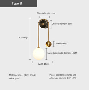 INSPIRA LIFESTYLES - Gentry Wall Sconce, WALL SCONCE, WALL LIGHT, WALL LAMP, Elegant Modern Glass Ball Wall Lamp, Contemporary Glass Ball Sconce, Modern Wall Lighting Fixture, Stylish Glass Ball Wall Light, Gold Finish Wall Lamp, LED Glass Ball Light, Luxury Wall Sconce, Modern Home Wall Lamp, Elegant Glass Ball Lighting, Chic Wall Light Fixture, Designer Wall Lamp, Sophisticated Glass Ball Lamp