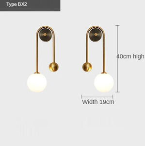INSPIRA LIFESTYLES - Gentry Wall Sconce, WALL SCONCE, WALL LIGHT, WALL LAMP, Elegant Modern Glass Ball Wall Lamp, Contemporary Glass Ball Sconce, Modern Wall Lighting Fixture, Stylish Glass Ball Wall Light, Gold Finish Wall Lamp, LED Glass Ball Light, Luxury Wall Sconce, Modern Home Wall Lamp, Elegant Glass Ball Lighting, Chic Wall Light Fixture, Designer Wall Lamp, Sophisticated Glass Ball Lamp