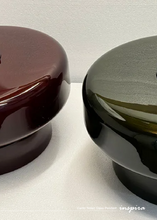 Load image into Gallery viewer, INSPIRA LIFESTYLES - Canto Tinted Glass Pendant, sculptural glass pendant light, layered tinted glass lighting, olive green glass pendant, plum glass pendant, rust glass pendant, modern interior lighting, designer glass pendant, hospitality lighting
