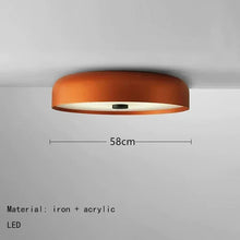 Load image into Gallery viewer, INSPIRA LIFESTYLES - Ivalo Ceiling Light, circular LED ceiling light, iron body ceiling fixture, frosted diffuser ceiling light, Scandinavian ceiling light, hallway ceiling lighting, bedroom ceiling light
