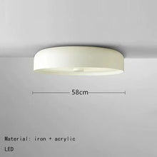 Load image into Gallery viewer, INSPIRA LIFESTYLES - Ivalo Ceiling Light, circular LED ceiling light, iron body ceiling fixture, frosted diffuser ceiling light, Scandinavian ceiling light, hallway ceiling lighting, bedroom ceiling light
