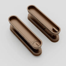 Load image into Gallery viewer, INSPIRA LIFESTYLES - Milo Pocket Door Handle, recessed pocket door handle, sliding door recessed pull, zinc alloy pocket door hardware, modern flush door handle, minimalist sliding door handle
