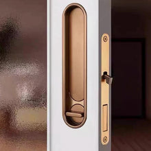 Load image into Gallery viewer, INSPIRA LIFESTYLES - Milo Pocket Door Handle, recessed pocket door handle, sliding door recessed pull, zinc alloy pocket door hardware, modern flush door handle, minimalist sliding door handle

