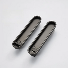 Load image into Gallery viewer, INSPIRA LIFESTYLES - Milo Pocket Door Handle, recessed pocket door handle, sliding door recessed pull, zinc alloy pocket door hardware, modern flush door handle, minimalist sliding door handle

