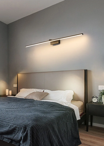 INSPIRA LIFESTYLES - Willis Vanity Light, LED vanity fixture, linear wall light, modern bathroom lighting, minimalist bedroom light, black vanity light, white LED wall lamp, wall-mounted lighting, over mirror light, desk lighting, bedhead light, contemporary wall light, soft glow LED light, ambient lighting fixture