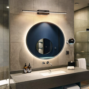 INSPIRA LIFESTYLES - Willis Vanity Light, LED vanity fixture, linear wall light, modern bathroom lighting, minimalist bedroom light, black vanity light, white LED wall lamp, wall-mounted lighting, over mirror light, desk lighting, bedhead light, contemporary wall light, soft glow LED light, ambient lighting fixture