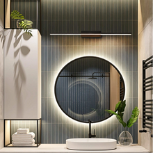 Load image into Gallery viewer, INSPIRA LIFESTYLES - Willis Vanity Light, LED vanity fixture, linear wall light, modern bathroom lighting, minimalist bedroom light, black vanity light, white LED wall lamp, wall-mounted lighting, over mirror light, desk lighting, bedhead light, contemporary wall light, soft glow LED light, ambient lighting fixture
